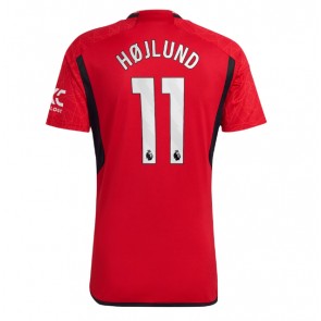 Manchester United Rasmus Hojlund #11 Koszulka Podstawowych 2023-24 Krótki Rękaw